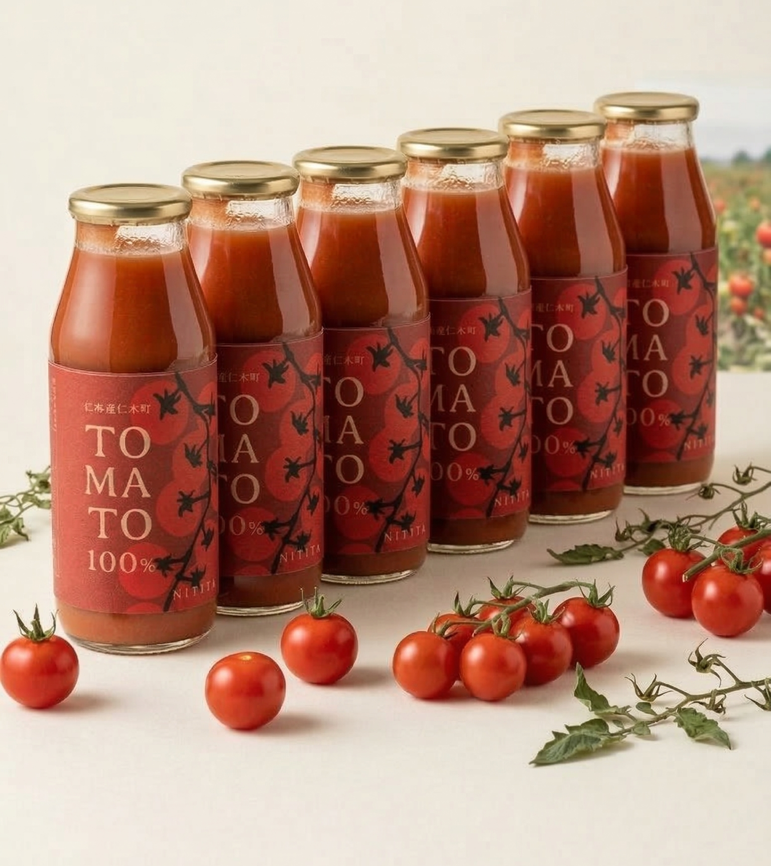 🍅にきやのTOMATO100％ （トマトジュース）6本ギフトセット